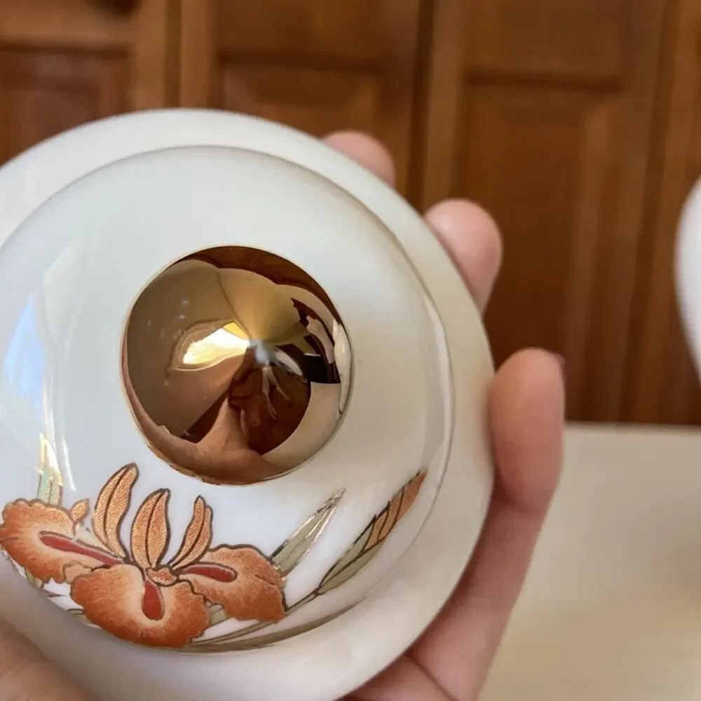 Vintage Handpainted Porcelain Ginger Jar Made in Japan